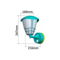 LED Wandleuchte TELARANA – 16W, 1026?Lumen, IP65, PIR-Bewegungsmelder, 2900K warmweiß