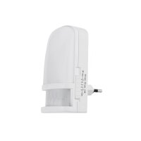 LED Nachtlicht mit Bewegungsmelder 230V, Licht Warmweiß, On/Off/Auto