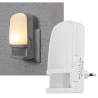 LED Nachtlicht mit Bewegungsmelder 230V, Licht Warmweiß, On/Off/Auto