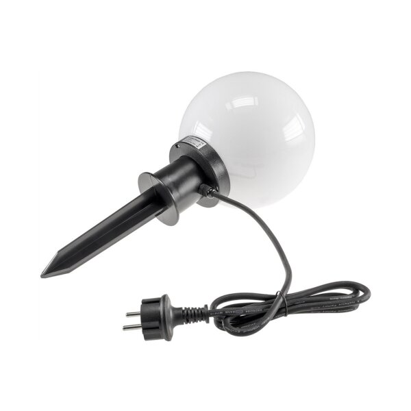 Garten-Kugelleuchte CT-GL20cm – Ø 20 cm, E27, IP44, mit Erdspieß & 1,5 m Kabel
