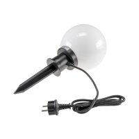 Garten-Kugelleuchte CT-GL20cm – Ø 20 cm, E27, IP44, mit Erdspieß & 1,5 m Kabel