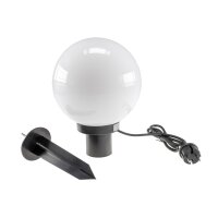 Garten-Kugelleuchte CT-GL20cm – Ø 20 cm, E27, IP44, mit Erdspieß & 1,5 m Kabel