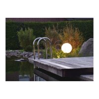 Garten-Kugelleuchte CT-GL20cm – Ø 20 cm, E27, IP44, mit Erdspieß & 1,5 m Kabel