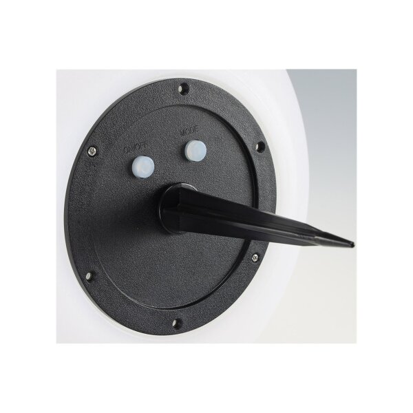 LED Solar Kugelleuchte SK25 W – Ø 25?cm, IP44, warmweiß, 3000?K, Gartenleuchte mit Dämmerungssensor