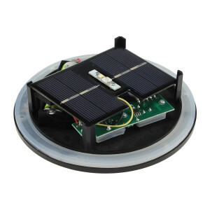 LED Solar Kugelleuchte SK25 W – Ø 25?cm, IP44, warmweiß, 3000?K, Gartenleuchte mit Dämmerungssensor