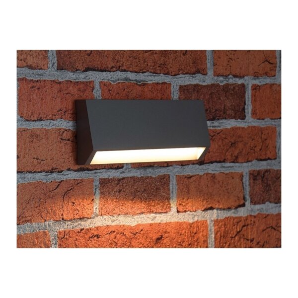 LED Wandleuchte KWL-158 – 3W, 172?Lumen, IP65, warmweiß, anthrazit, 230V