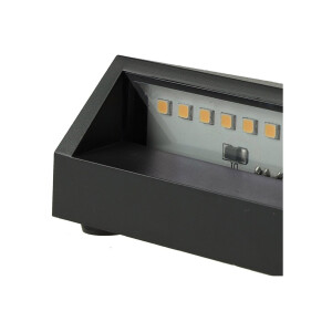 LED Wandleuchte KWL-158 – 3W, 172?Lumen, IP65, warmweiß, anthrazit, 230V