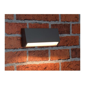 LED Wandleuchte KWL-158 – 3W, 172?Lumen, IP65, warmweiß, anthrazit, 230V