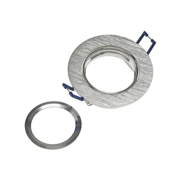 CTE-84R Einbaustrahler Chrom-Matt | Schwenkbar GU10/GX5.3/MR16