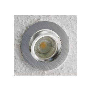 CTE-84R Einbaustrahler Chrom-Matt | Schwenkbar GU10/GX5.3/MR16