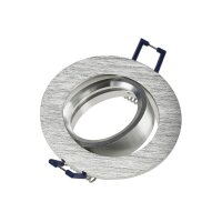 CTE-84R Einbaustrahler Chrom-Matt | Schwenkbar GU10/GX5.3/MR16