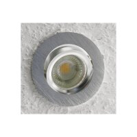 CTE-84R Einbaustrahler Chrom-Matt | Schwenkbar GU10/GX5.3/MR16