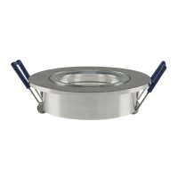 CTE-84R Einbaustrahler Chrom-Matt | Schwenkbar GU10/GX5.3/MR16