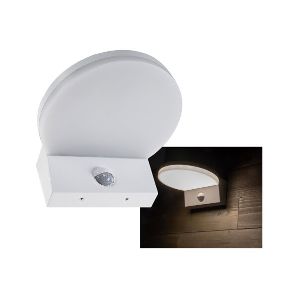 LED Wandleuchte TORTUGUERO – 15W, 1526?Lumen, IP65, PIR-Sensor 140°, 3000K warmweiß