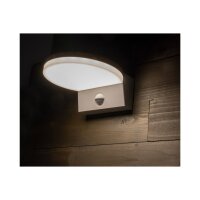 LED Wandleuchte TORTUGUERO – 15W, 1526?Lumen, IP65, PIR-Sensor 140°, 3000K warmweiß