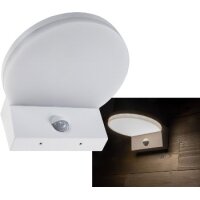 LED Wandleuchte TORTUGUERO – 15W, 1526?Lumen, IP65, PIR-Sensor 140°, 3000K warmweiß