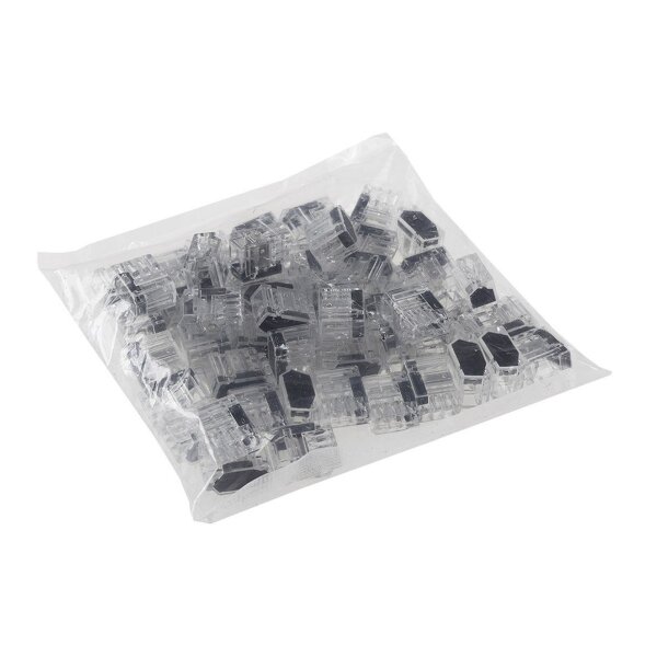 Steckbare Dosenklemmen, 50er Pack 1-polig, 3 Klemmstellen, 1-2,5mm²