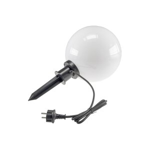 Gartenkugelleuchte 30?cm Ø weiß – E27,...