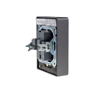 MILOS Schutzkontakt-Steckdose 2-fach 250V~/ 16A, 1x UP, anthrazit