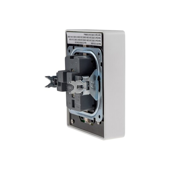 MILOS Schutzkontakt-Steckdose 2-fach 250V~/ 16A, 1x UP, weiß matt