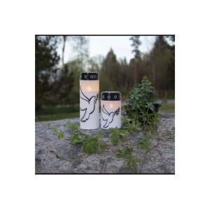 LED Grablicht Dove Weiß – Friedvolle Taube,...