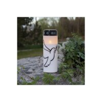 LED Grablicht Dove Weiß – Friedvolle Taube, Timer, IP44, Außenbereich