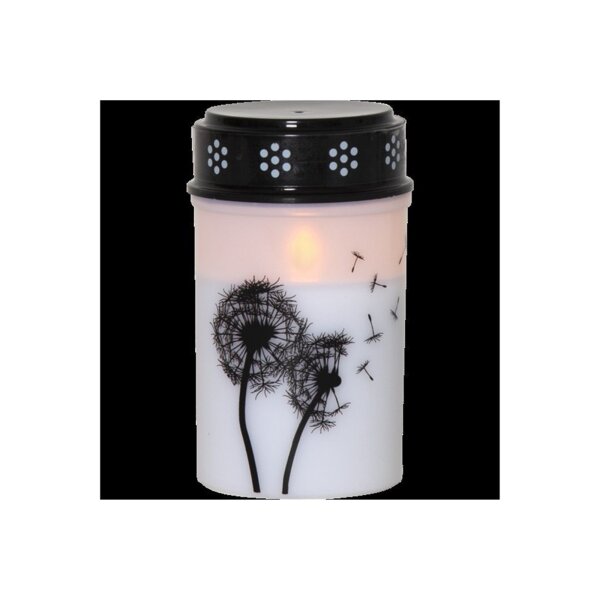 LED Grablicht Dandelion Weiß – Löwenzahnmotiv, Timer, IP44, Außenbereich