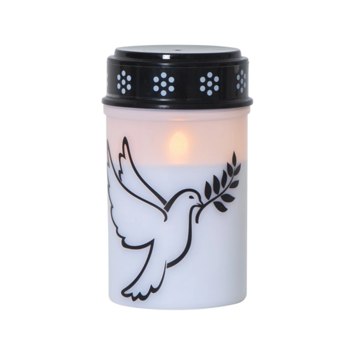 LED Grablicht Dove Weiß – Taubenmotiv, Timer,...