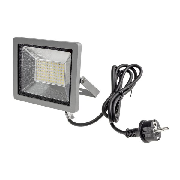 LED Fluter SlimLine CTF-SLT 30 – 30W, 2960?Lumen, IP65, 4000K neutralweiß, silber, 230V