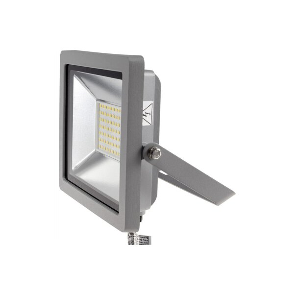 LED Fluter SlimLine CTF-SLT 30 – 30W, 2960?Lumen, IP65, 4000K neutralweiß, silber, 230V