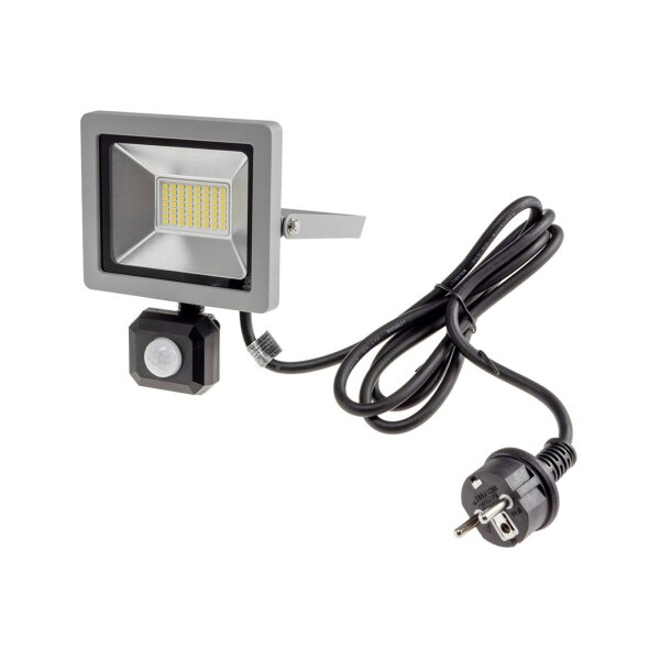 Chilitec LED-Fluter CTF-SLT30 PIR – 30 W, 2960 lm, 4200 K, IP44/65, Sensor