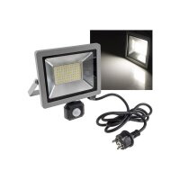 LED Fluter SlimLine CTF-SLT50 PIR – 50W, 5220?Lumen, IP65, 4000K, PIR-Bewegungsmelder, 230V