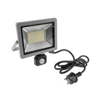 LED Fluter SlimLine CTF-SLT50 PIR – 50W, 5220?Lumen, IP65, 4000K, PIR-Bewegungsmelder, 230V