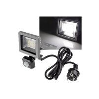 LED Fluter SlimLine CTF-SLT10 PIR – 10W, 923?Lumen, IP65, 4000K, Bewegungsmelder, 230V