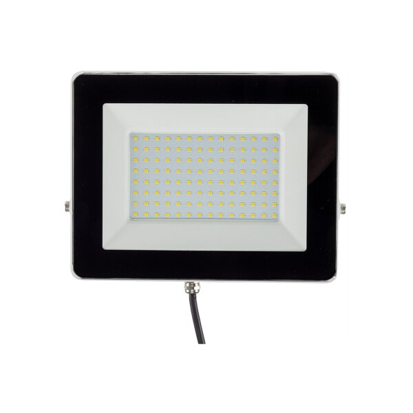 LED Fluter CTF-SLW 98 – 100W, 7670?Lumen, IP65, 4000K neutralweiß, weißes Gehäuse, 230V
