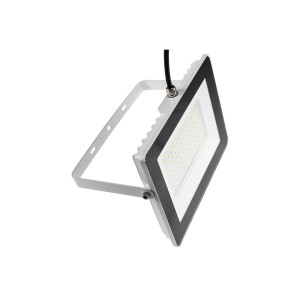 LED Fluter CTF-SLW 98 – 100W, 7670?Lumen, IP65, 4000K neutralweiß, weißes Gehäuse, 230V