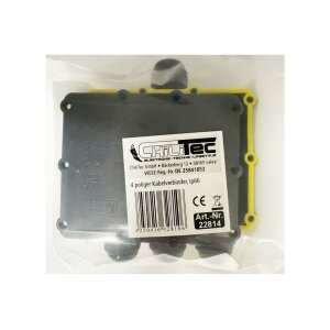 Abzweigdose IP68 Wasserdicht Kabelverbinder Box für Aussen Verbindungsdose Erdkabel Schwarz elektrischer Außen-Verteilerdose 5mm-10mm Schwarz