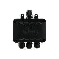 Abzweigdose IP68 Wasserdicht Kabelverbinder Box für Aussen Verbindungsdose Erdkabel Schwarz elektrischer Außen-Verteilerdose 5mm-10mm Schwarz