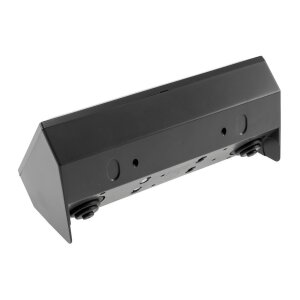 ChiliTec Aufbau-Steckdose mit 2 Schutzkontakt-Steckdosen + 2x USB für Unterbau/Aufputz Installation 230V Vorverdrahtet Schwarz