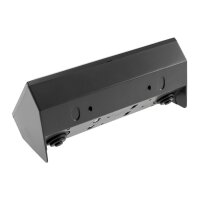 ChiliTec Aufbau-Steckdose mit 2 Schutzkontakt-Steckdosen + 2x USB für Unterbau/Aufputz Installation 230V Vorverdrahtet Schwarz