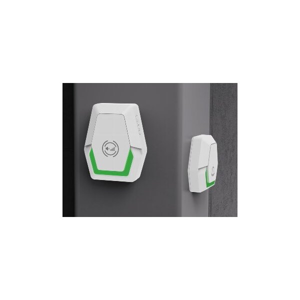 Funk-Klingel-Set "Pilota Porta" Klingeltaster + 230V-Empfänger Klingel