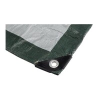 Allzweck Gewebeplane mit Ösen 4x5m reißfest, 120g/m², dunkelgrün