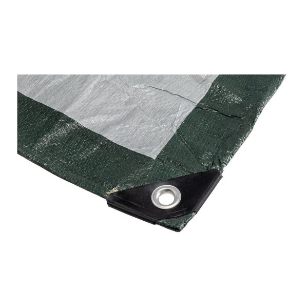 Allzweck Gewebeplane mit Ösen 2x3m reißfest, 120g/m², dunkelgrün