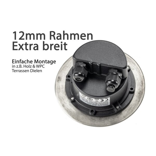 Bodenleuchte BEL GX53 XXL – Edelstahl IP65, befahrbar bis 2000?kg