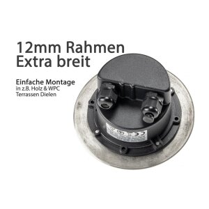 Bodenleuchte BEL GX53 XXL – Edelstahl IP65, befahrbar bis 2000?kg