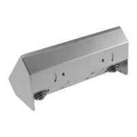 2-fach Steckdosenblock, USB-A+C, silber 250V~/ 16A, Aufbaumontage, USB 3,1A, PD