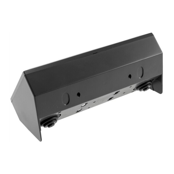 2-fach Steckdosenblock, USB-A+C, schwarz 250V~/ 16A, Aufbaumontage, USB 3,1A, PD