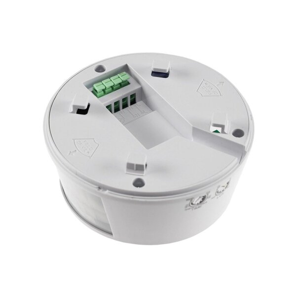 Bewegungsmelder Aufputz Decke 3 Sensoren 360° 15Meter Reichweite Ø 100x50mm PIR Sensor für Rundum Detektion Weiß
