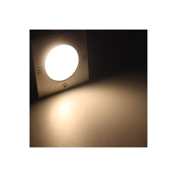 Bodenleuchte BEL Uni Q – 10x10x14?cm, IP65, GU10-Fassung, Edelstahl, trittfest