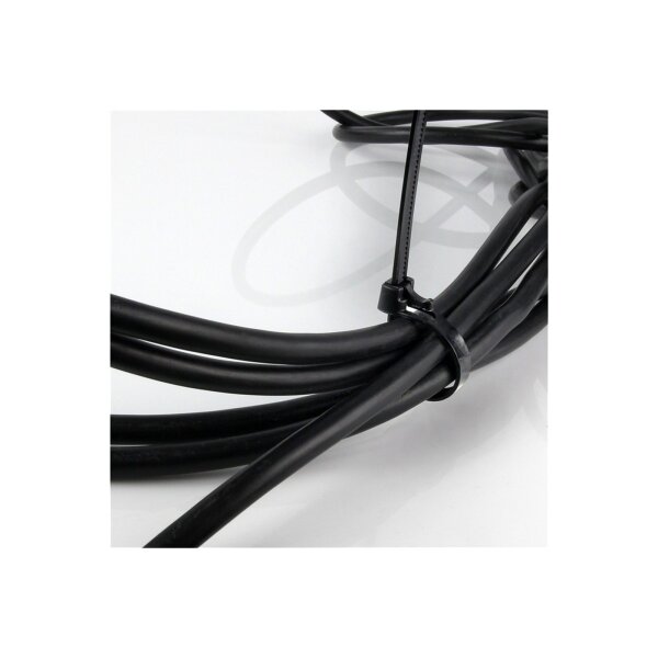 HPER® Kabelbinder Schwarz – wiederverwendbar, 4-Zahn-Design, extrem belastbar, 300x48mm